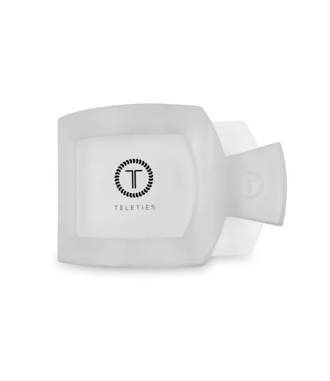 Coconut White Medium Flat Square Clip