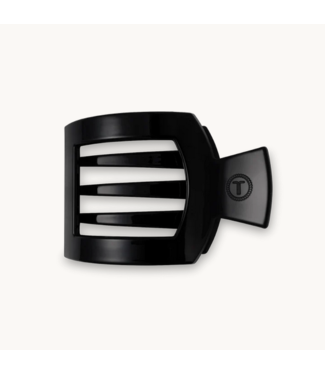 Teleties Jet Black Medium Flat Square Clip
