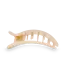 Almond Beige Medium Flat Round Clip