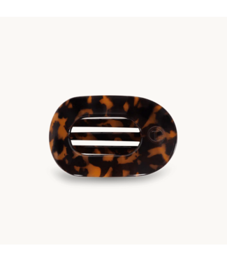 Teleties Tortoise Small Flat Round Clip
