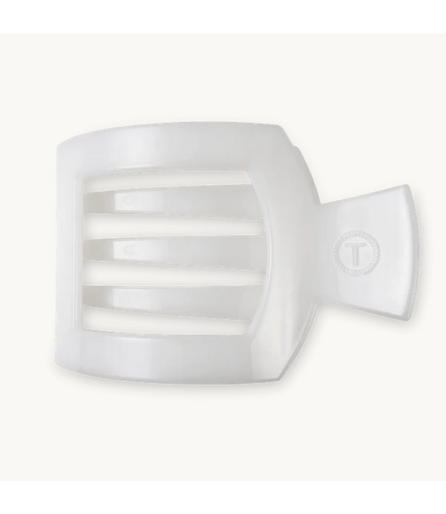 Coconut White Large Flat Square Clip