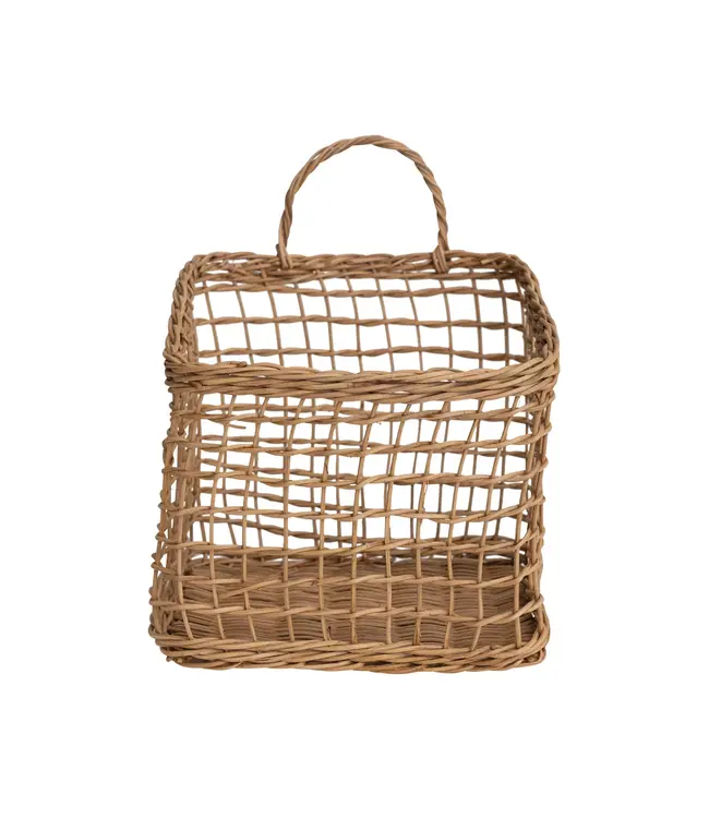 Hand-Woven Seagrass Wall Basket