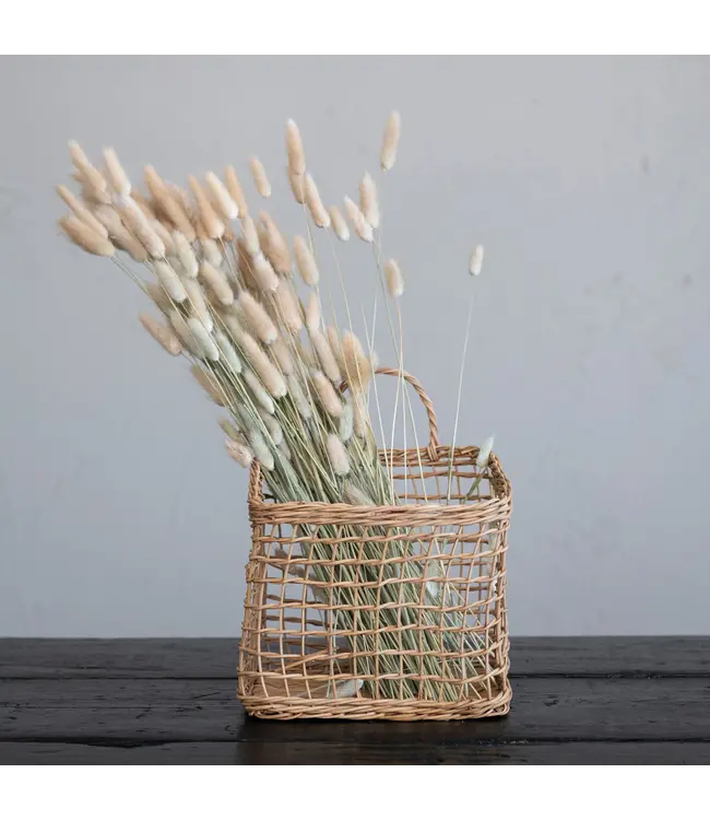 Hand-Woven Seagrass Wall Basket
