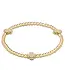 Enewton Signature Cross Gold Pattern 3mm Bead Bracelet