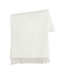 Cream Macrame Muslin Throw