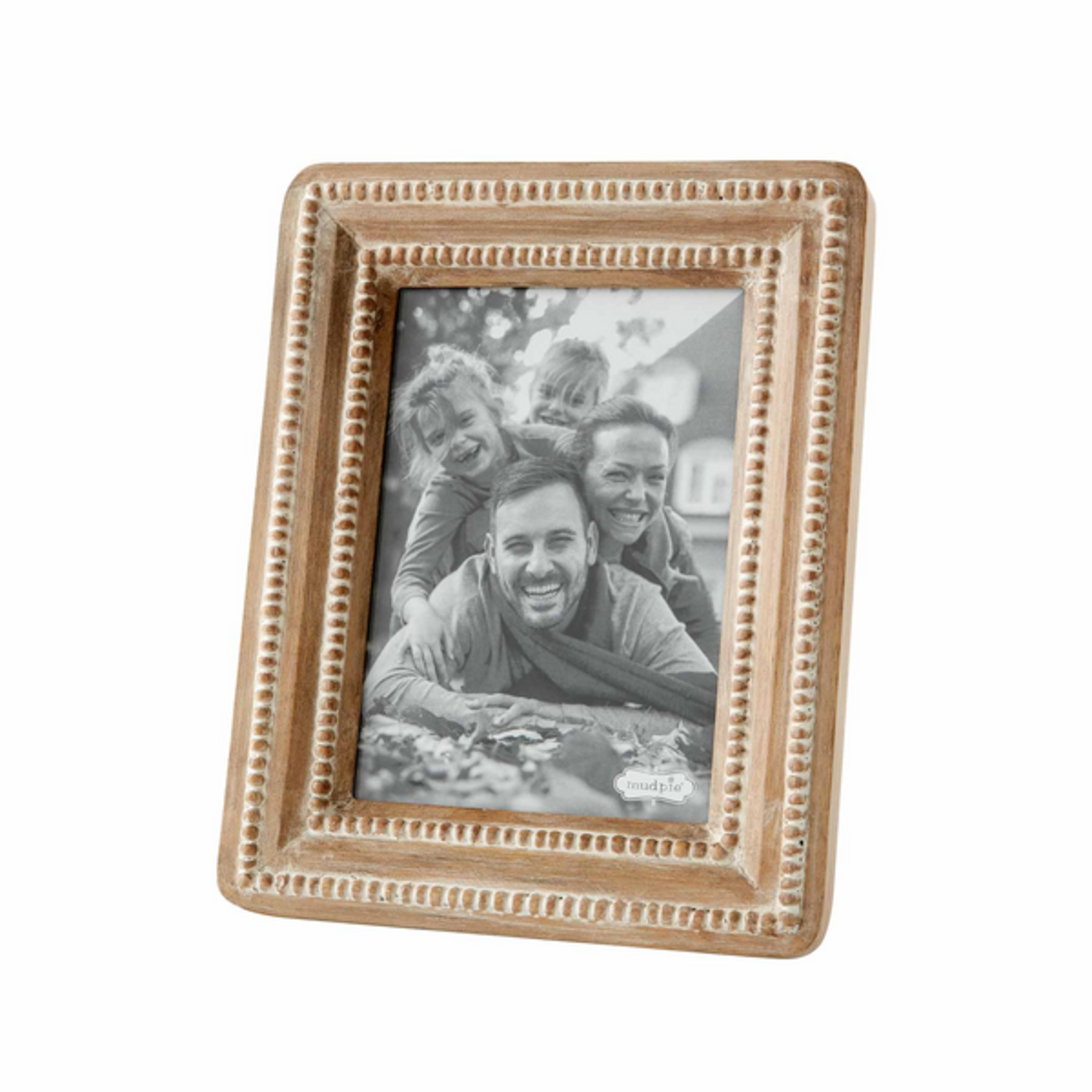 Large Beaded Wood Picture Frame