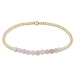 enewton design Enewton Gold Bliss 2mm Bead Bracelet Pink Opal