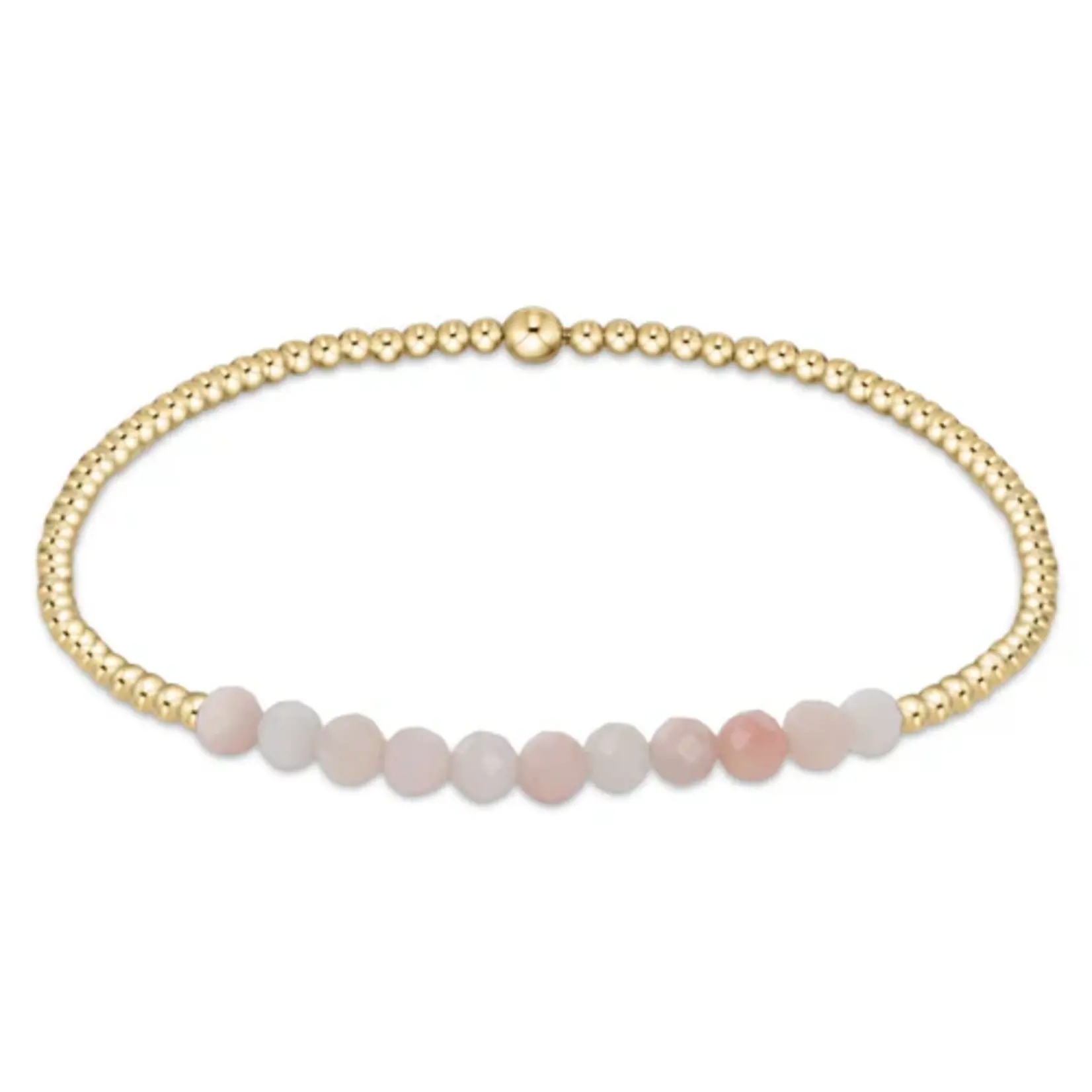 enewton design Enewton Gold Bliss 2mm Bead Bracelet Pink Opal