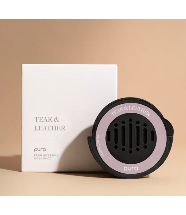 Teak & Leather Car Pura Diffuser Refill