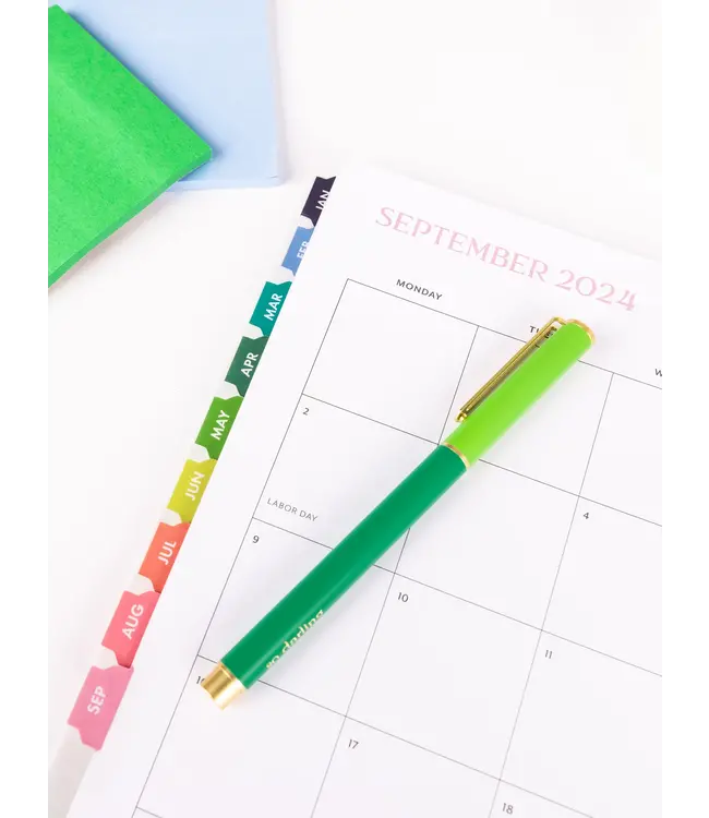 Colorblock Green Pen