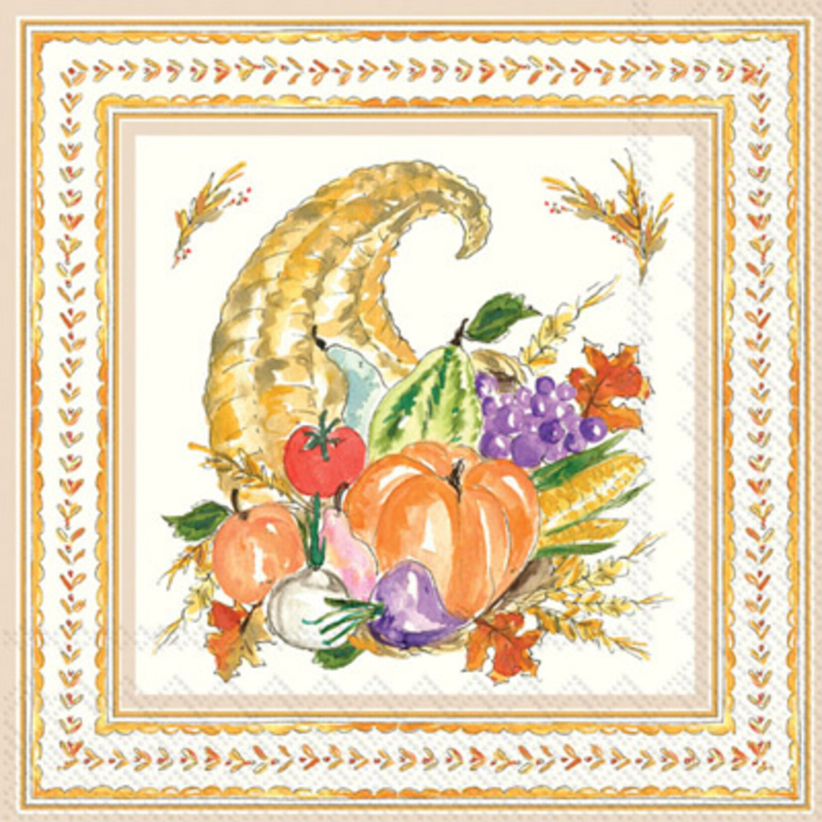 Cornucopia Collection Cocktail Napkins