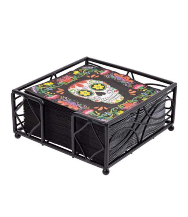 Wave Black Cocktail Napkin Holder