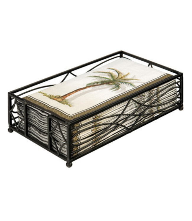 Wave Black Guest Towel Holder