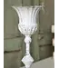 Large Cream Fluted Holder