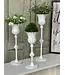 Large Cream Fluted Holder