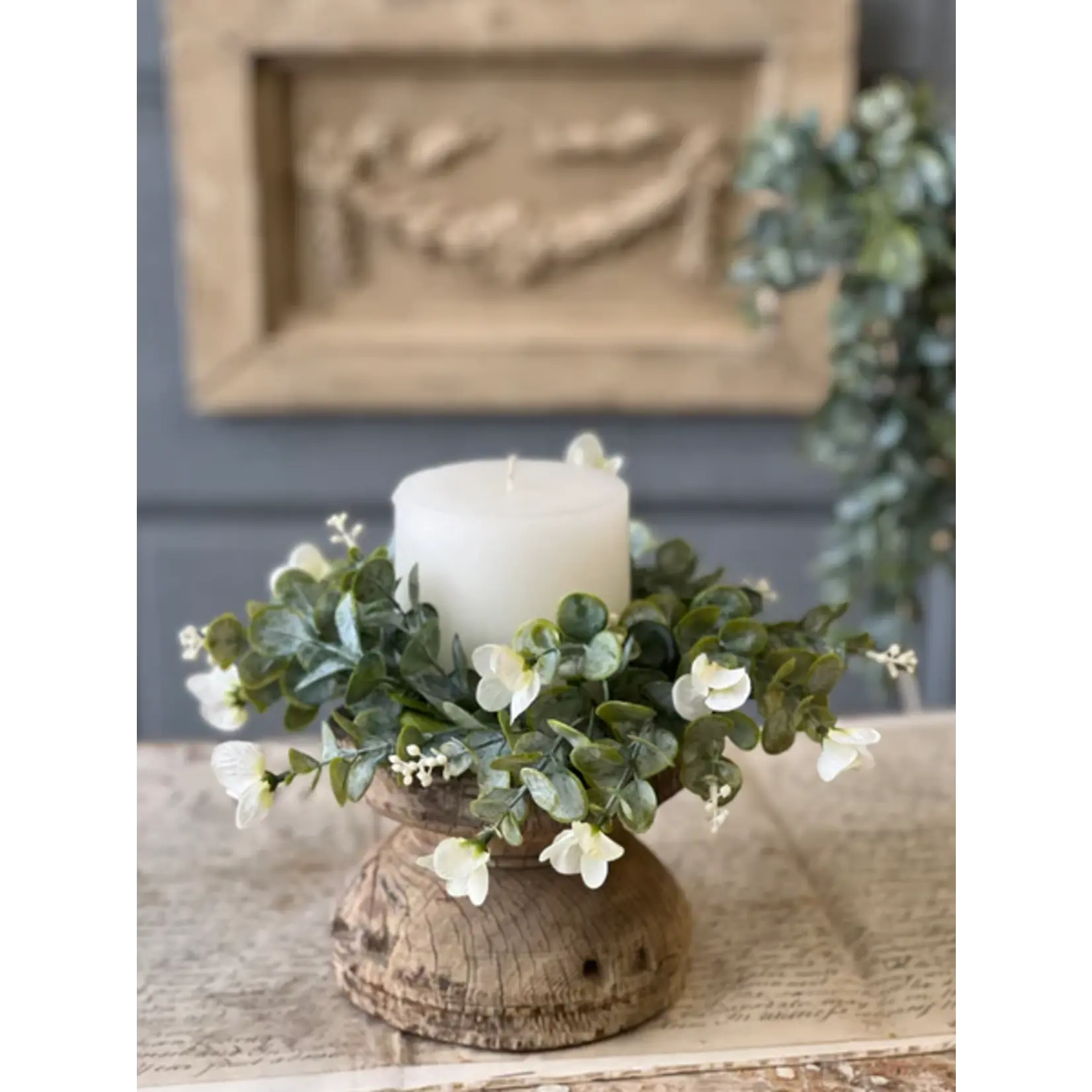 Folklore Florets Cream Candle Ring