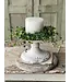 Large Atessa Cream Pedestal