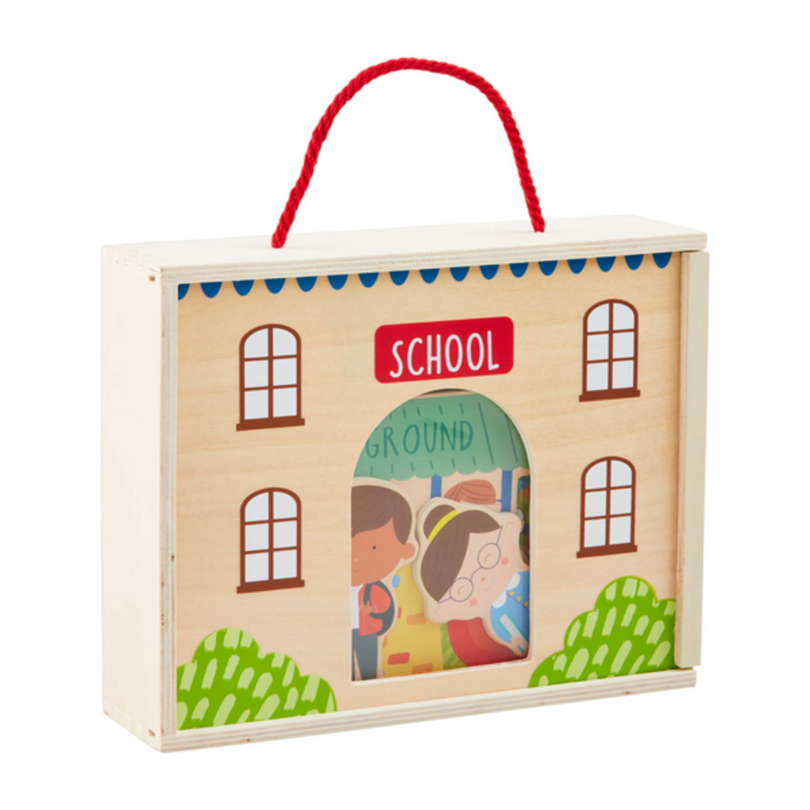 School House Wood Play Set