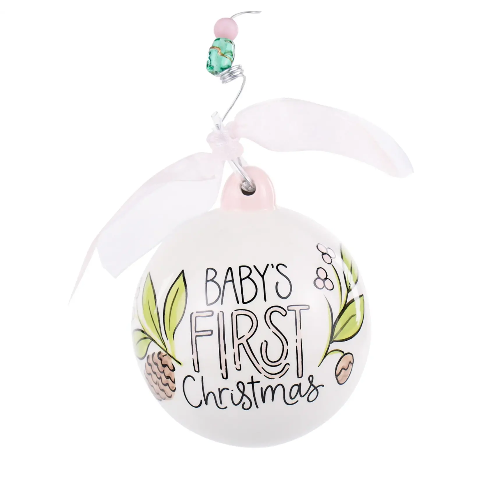 Baby Girl Deer 1st Christmas Ornament