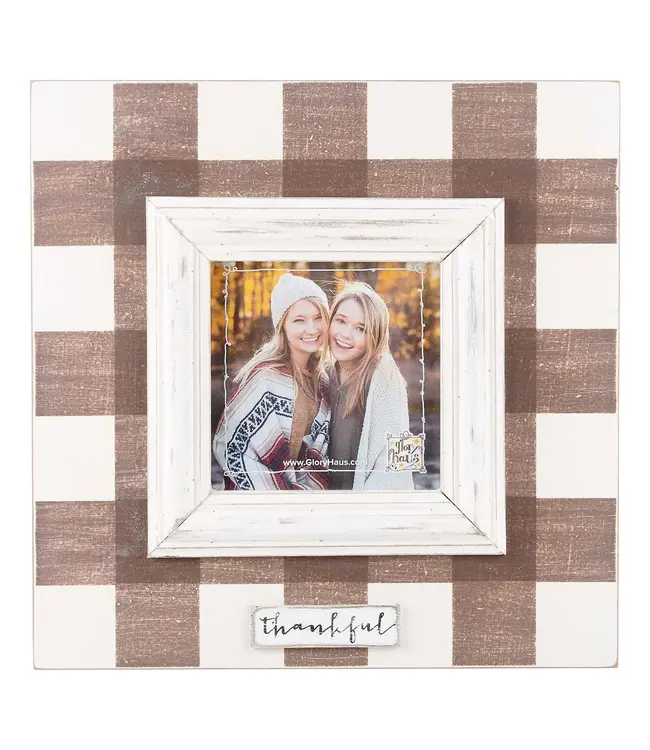 Thankful Plaid Frame