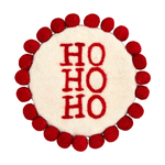 Ho Ho Ho Felted Wool Trivet