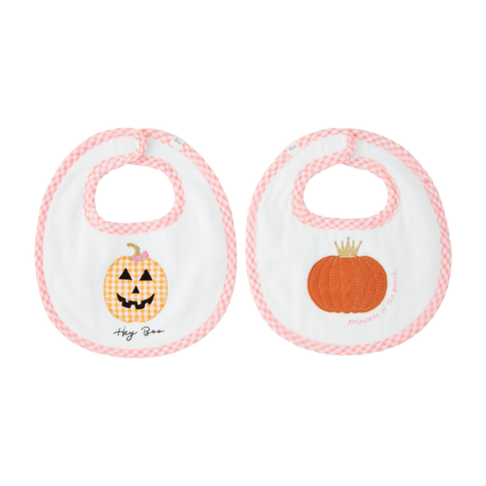 Pink Pumpkin Reversible Bib