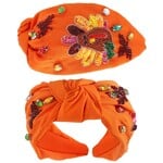 Sophia Collection Turkey Orange Knotted Headband