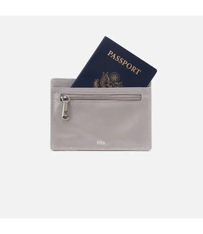 Hobo Euro Slide Card Case Light Grey