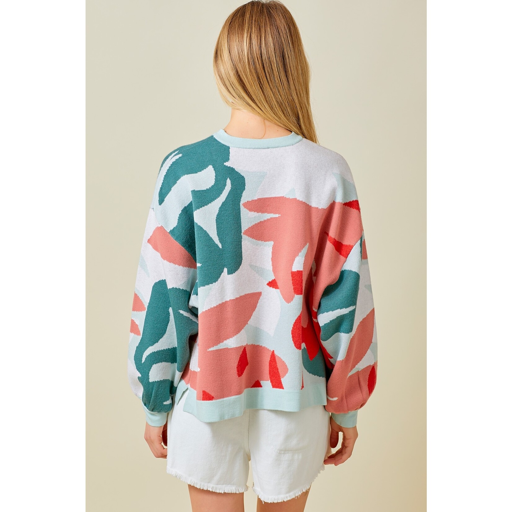 Polagram/Bae Vely Rhea Sage Multi Sweater