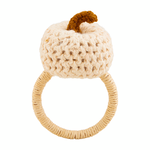 Cream Pumpkin Napkin Ring