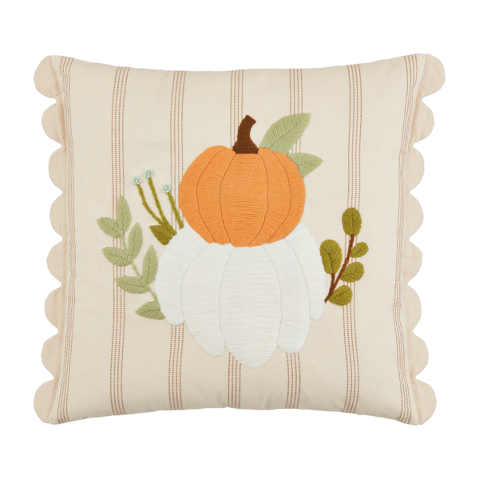 Square Scallop Pumpkin Pillow