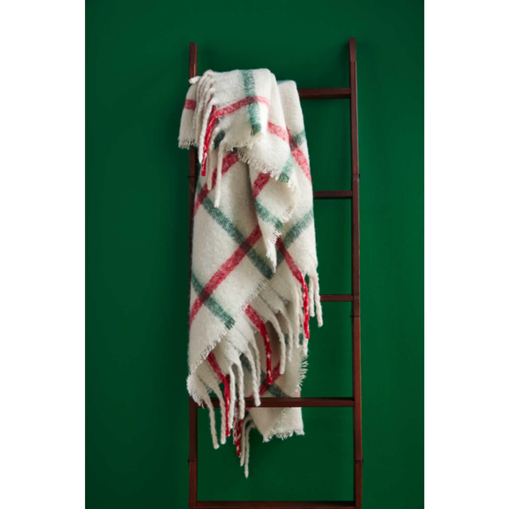 Red & Green Plaid Throw Blanket