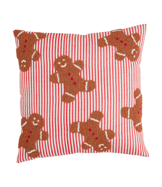 Gingerbread Beaded Pillow