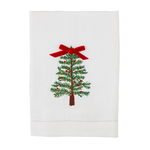 Single Tree Embroidered Bow Towel