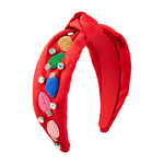 Lights Red Knotted Headband