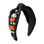 Trick-Or-Treat Black Knotted Headband