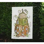 Stacked Pumpkins Garden Flag