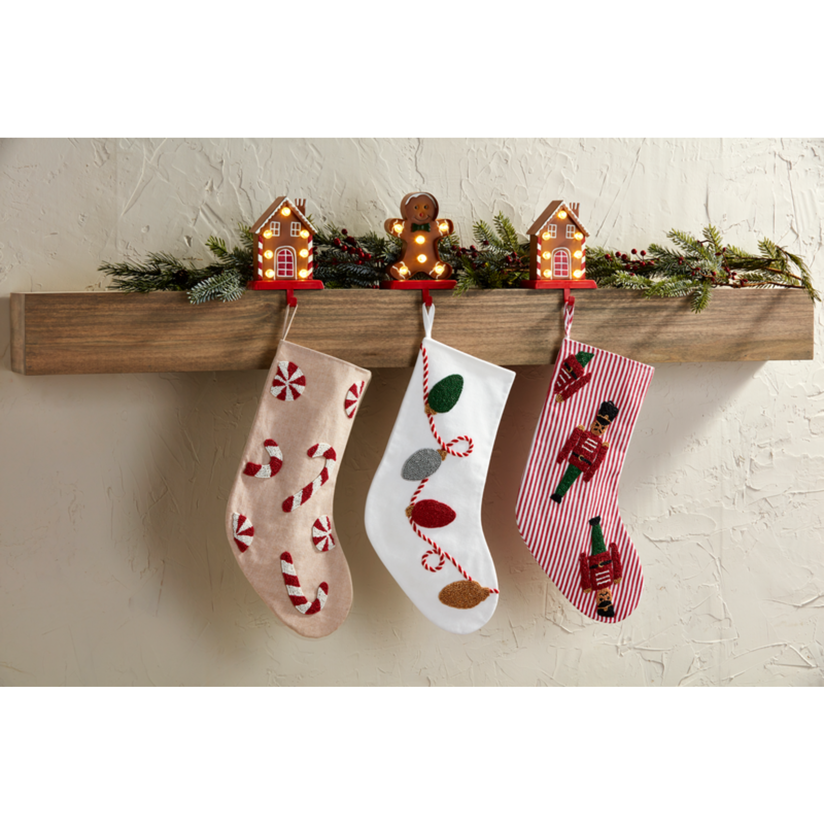 Lights Beaded Stocking