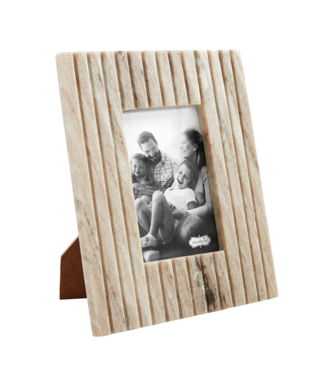 Small Beige Stripe Marble Frame