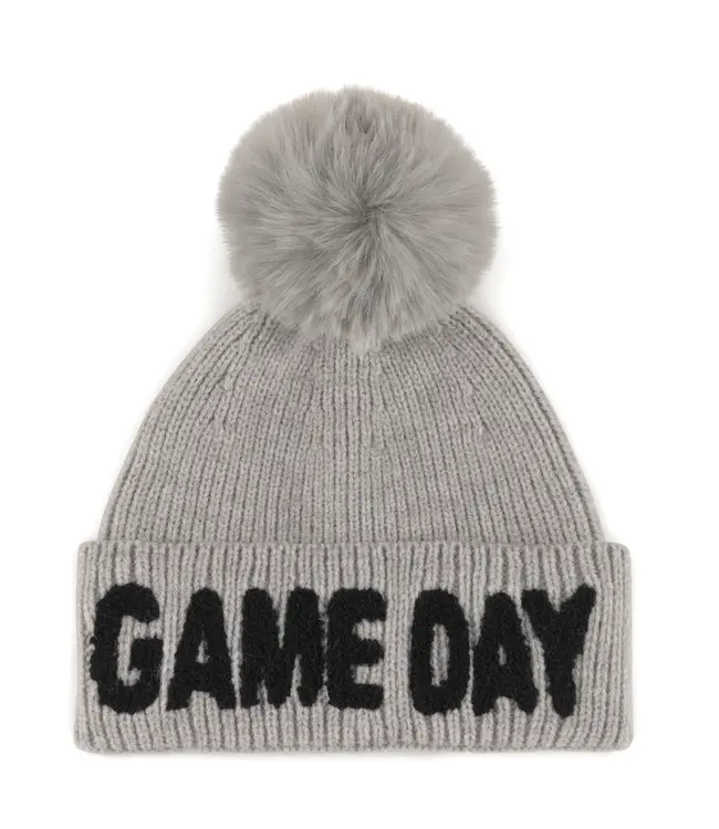Game Day Grey Beanie