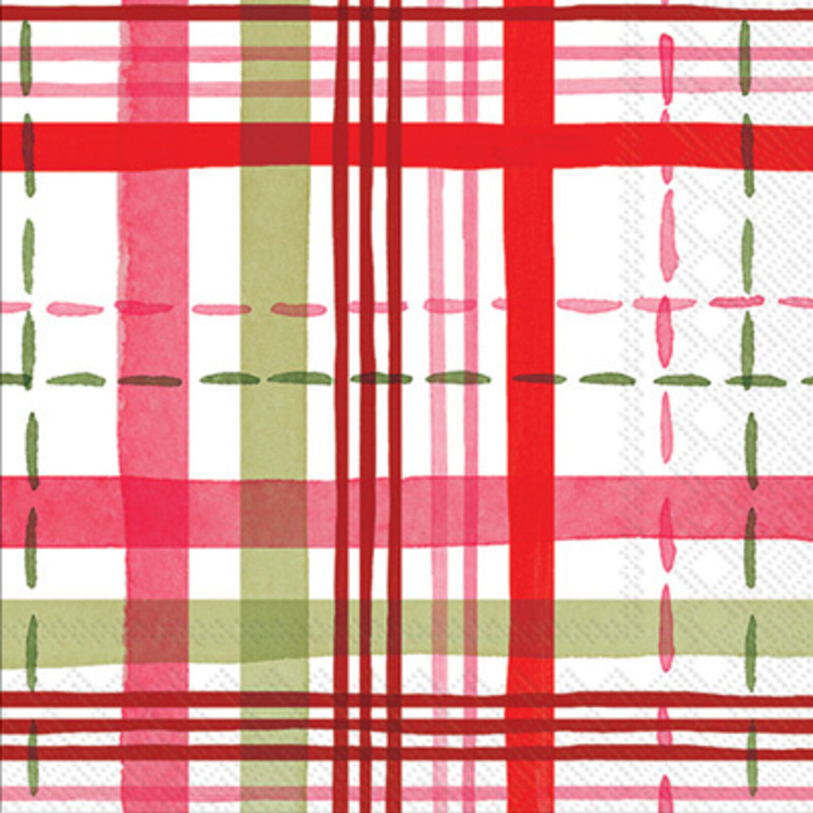 Merry Berry Plaid Lunch Napkins