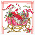 Santa Sleigh With Presents Lunch Napkins