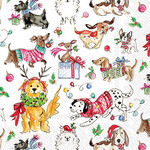 Christmas Dogs Cocktail Napkins