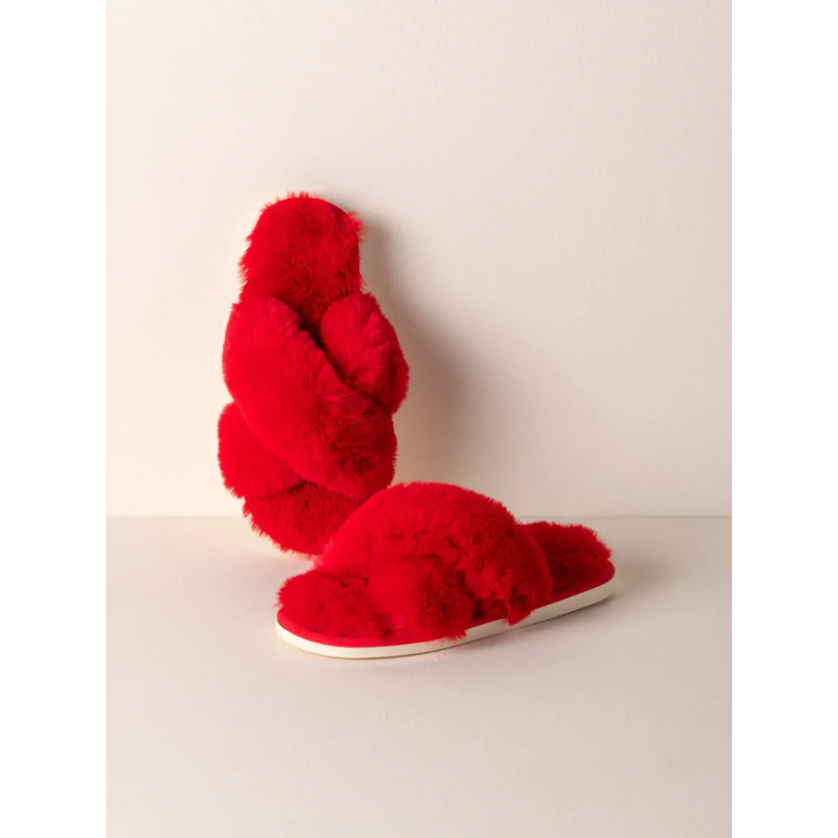 Christina Red Slippers