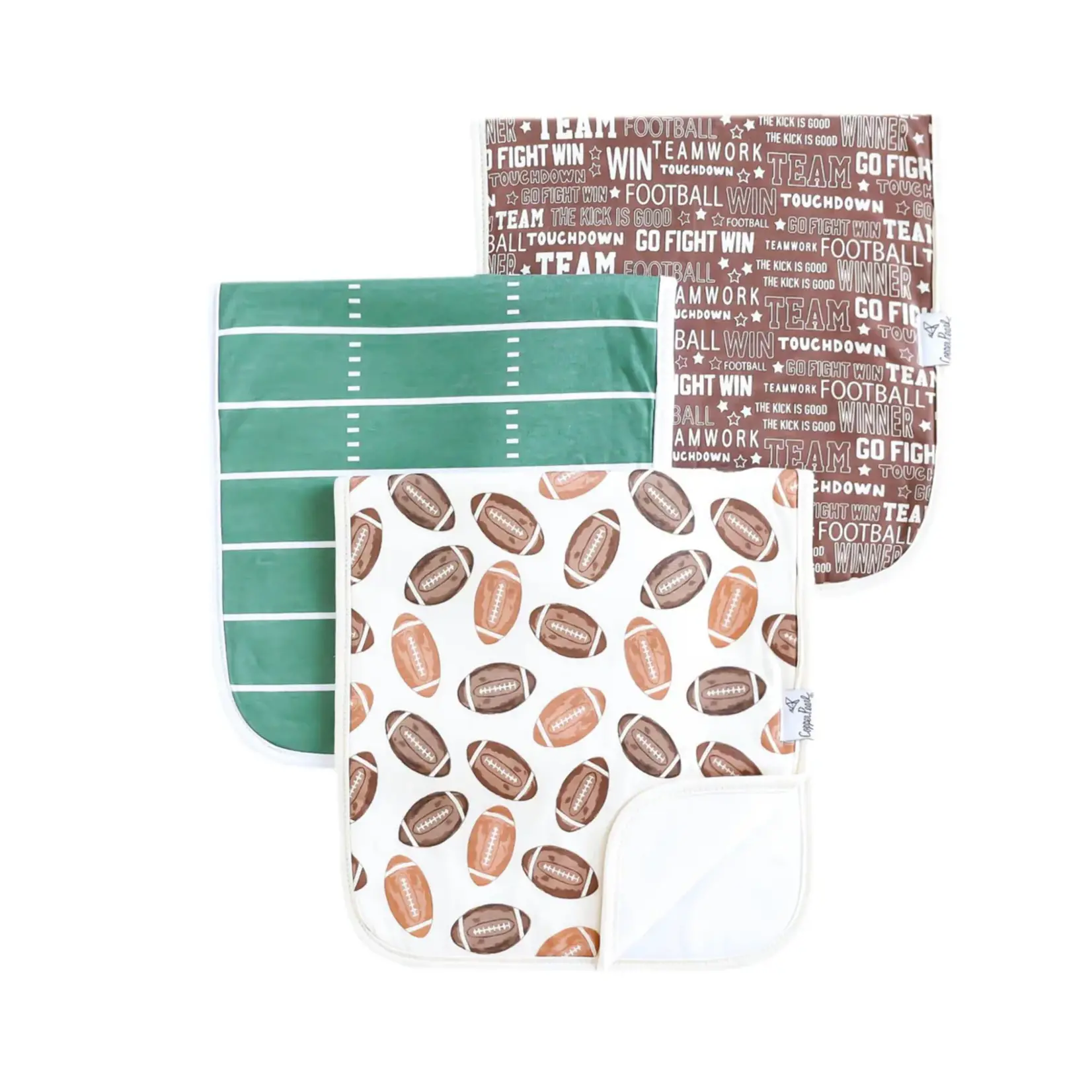 Copper Pearl Blitz Premium Burp Cloths