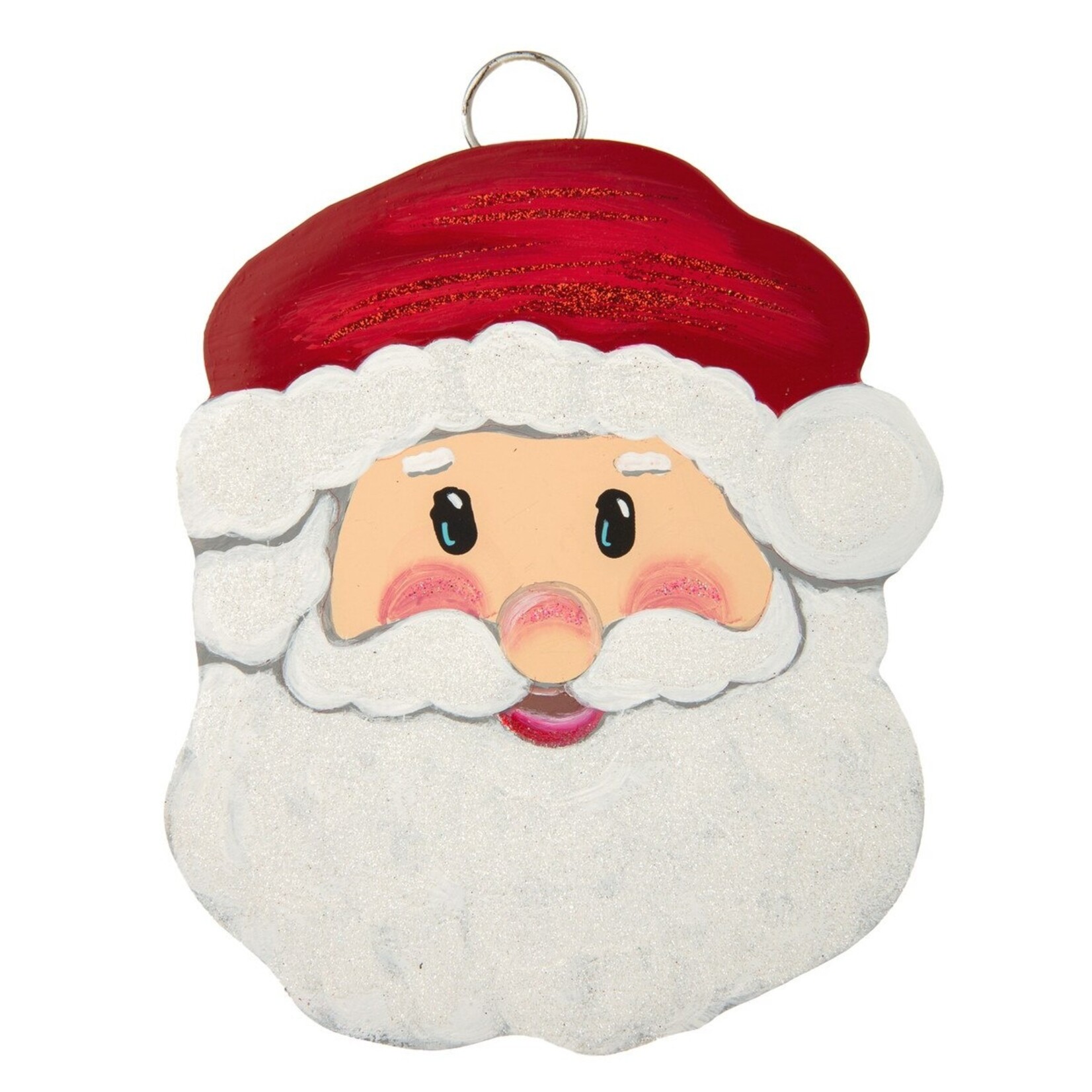 Round Top Mini Santa Charm