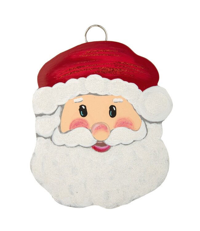 Round Top Mini Santa Charm