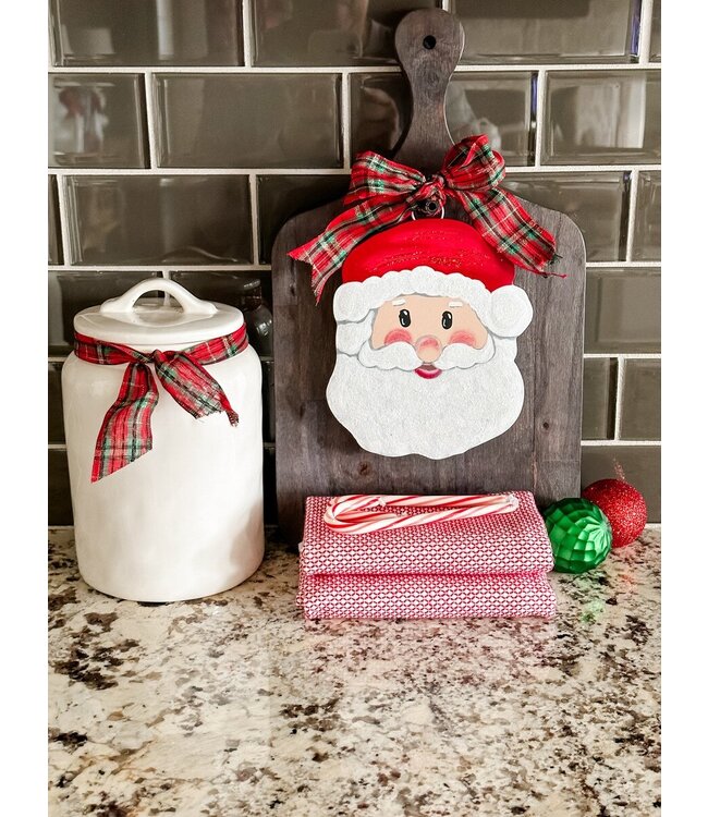 Round Top Mini Santa Charm