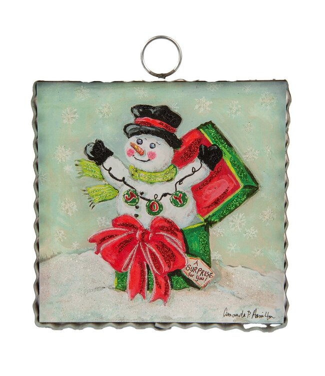 Round Top Mini Frosty In The Box Print