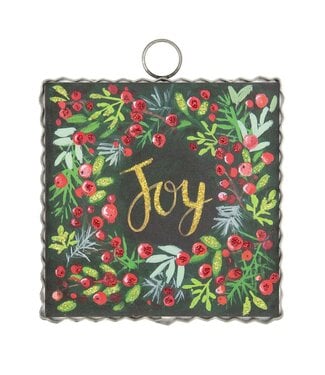 Mini "Joy" Wreath Print